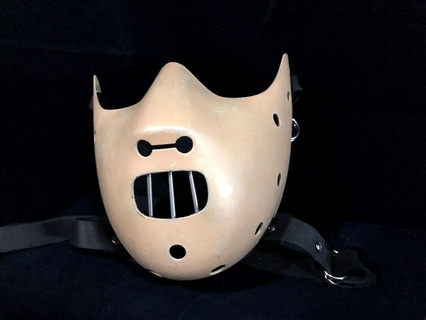 hannibal lecter mask strap holes cannibal cosplay prop props 3d print model - Mito3D