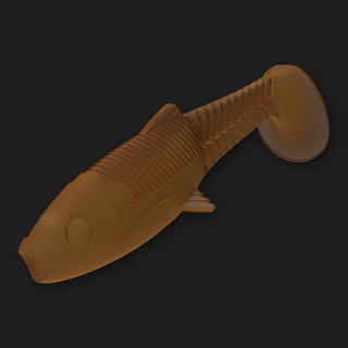 Hannibal tirsi balığı usta+kalıp balık Balık tutma cezbetmek yumuşak yem kalıp usta turna bas levrek plastik silikon hayvanlar hayvan 3dprint cnc cad 3d print model - Mito3D