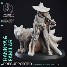 hannya familar - lesser demon hell hath fury 32mm scale pre-supported 3d print model - Mito3D