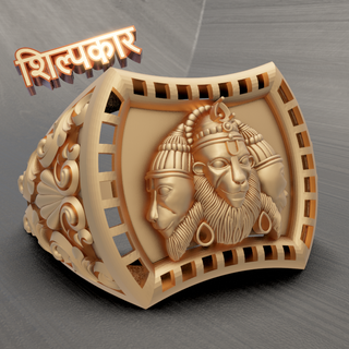 Hanuman ji bague conception haute qualité anneaux Hanuman ji bague bijoux art hindou anneaux 3d print model - Mito3D