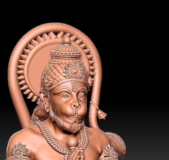 Hanuman emplacement 3d print model - Mito3D