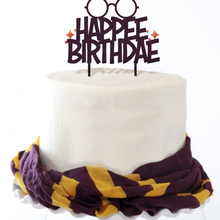 heureux anniversaire harry potterhead potier gâteau surprise ventilateur moldu Malefoy Weasley Granger Hermione Rhum policier topper décoration Douane 3d print model - Mito3D