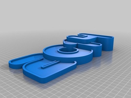 contento 2014 logo anno segni loghi 3d print model - Mito3D