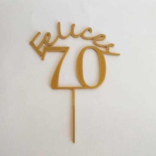 happy 70's topper topper caketopper cake pastry shop happy birthday 70