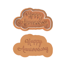 happy anniversary cookie cutter debosser included 3d print model - Mito3D