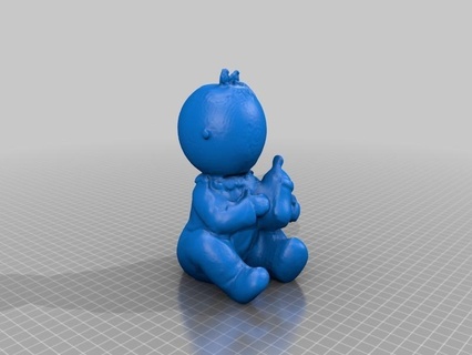 happy baby makerbotdigitizer scan art 3d print model - Mito3D