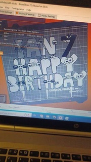 mutlu doğum günü Ian 7happy 7th ABC irfan isim 3d print model - Mito3D