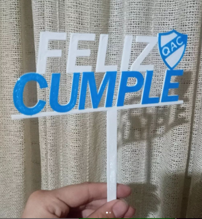 happy birthday cake topper quilmes Various soccer 3d print model - Mito3D