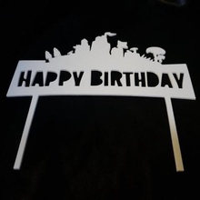 doğum günün kutlu olsun fortnite kek topper çeşitli 3d print model - Mito3D