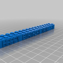 contento compleanno nana Lego bloccare personalizzato costruzione_giocattoli 3d print model - Mito3D