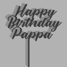 contento cumpleaños pappa pastel sombrero copa Arte Pastelería comida diseño amor matrimonio banquete 3d print model - Mito3D