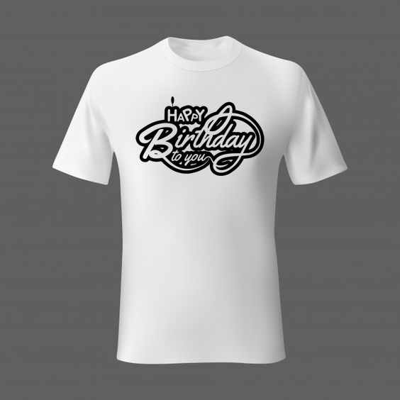 contento cumpleaños svg stl silueta pegatinas caja t shirt decoración regalo 3D print model - Mito3D