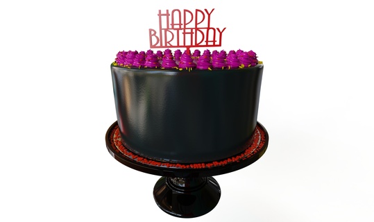mutlu doğum günü Metin 2 kek topper oyuncak ayı kutlama çikolata dekorasyon yıldönümü tatlı birthday cake krem chocolate bisküvi food and drink vanilya Gıda kurabiye fırın 3d print model - Mito3D