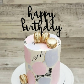 happy birthday topper cake topper cake topper celebration cake topper  3d print model - Mito3D