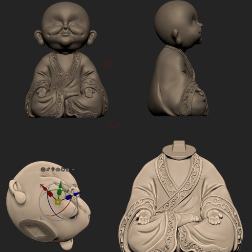 feliz Buda concurso budda 3D print model - Mito3D