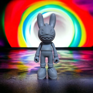 happy bunny Art superplastic super plastic street toy art 3d kid rabbit guggi guggimon lil helper help 3d print model - Mito3D