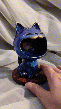 contento gato joyería joya soporte 3D print model - Mito3D