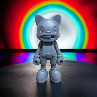 happy cat Art superplastic super plastic street toy art 3d kid janky lil helper help 3d print model - Mito3D