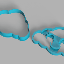 mutlu bulut kurabiye kesici 3d print model - Mito3D