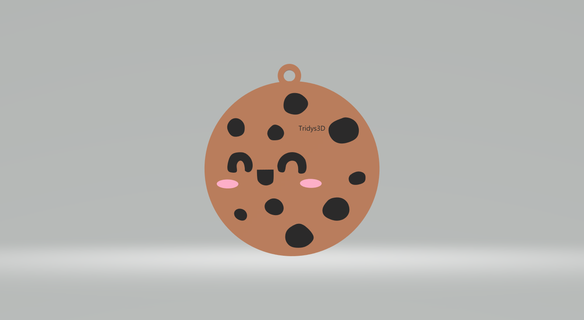 happy cookie keychain - llavero galleta feliz  3d print model - Mito3D