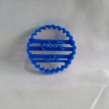 feliz corte del cortador de la galleta día herramienta cookie dichosa circular 3d print model - Mito3D