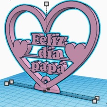 happy daddy's day 3d print model - Mito3D