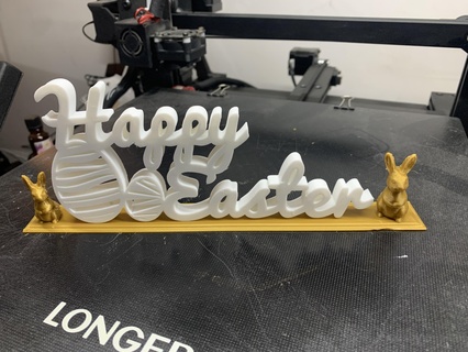 happy easter happy easter  3d print model - Mito3D