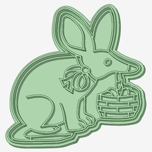 happy easter 1 cookie cutter tool 3d print model - Mito3D