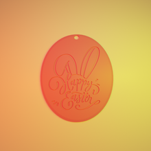 heureux Pâques porte clés œufs avril lapin 3d print model - Mito3D