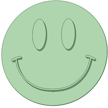 happy face cookie cutter 3d print model - Mito3D