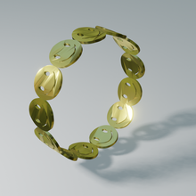 happy face ring jewelry jewellery 3d print model - Mito3D