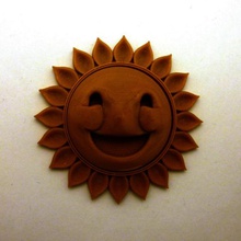 rosto feliz de sol remix vários 3d print model - Mito3D