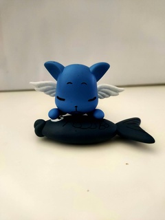 happy fairy tail anime natsu lucy cat manga art figurine 3d print model - Mito3D