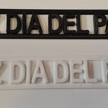 contento padre giorno tag amore papà numeri torte compleanno segnalibro per 3d print model - Mito3D