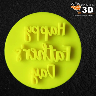 happy father's day stamp sello daddy's 3d print model - Mito3D