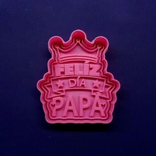 feliz feriados papai biscoito cortador corte mofo Papai pai 3d print model - Mito3D