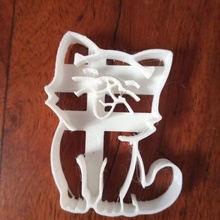 mutlu Yavru kedi kesici kurabiye kesme kesiciler 3d print model - Mito3D