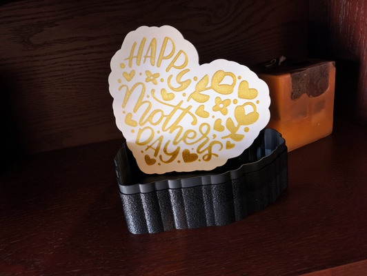 contento madre giorno scatola casa madri mamma regalo 3d print model - Mito3D