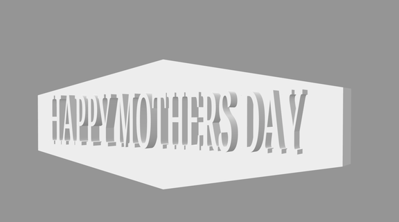 happy mother's day fathers fathersday mothersday 3d print model - Mito3D