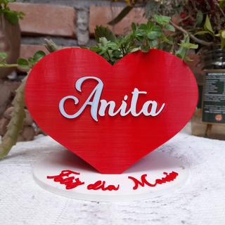 contento madre día corazón maceta plantas suculentas amor regalo 3d print model - Mito3D