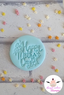 happy mothers day embosser ideal cupcakes decoration 3d print model - Mito3D