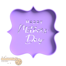 happy mothers day fondant cookie cutter & stamp 3d print model - Mito3D