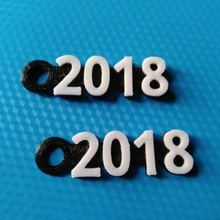 happy new year 2018 gadget door keywords 3d print model - Mito3D