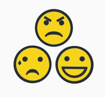 heureux triste colère emoji WhatsApp 3d print model - Mito3D