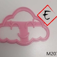 contento corto nube arte acuto biscotto taglierina 3d print model - Mito3D