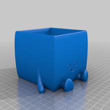 happy sitting pot 3d print model - Mito3D