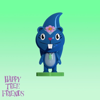 contento árbol amigos petunia arte oso animales lindo htf animación cifras 3d print model - Mito3D