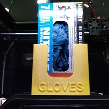 harbor freight glove holder home disposable gloves dispenser tools makerneer nitrile organization 3d print model - Mito3D