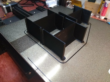 Porto frete armazém partes caixas custom designed 5 4 3 divisor 3d print model - Mito3D