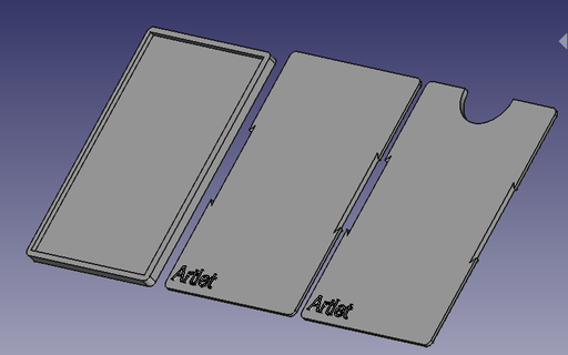 hardcase wallet case 3d print model - Mito3D